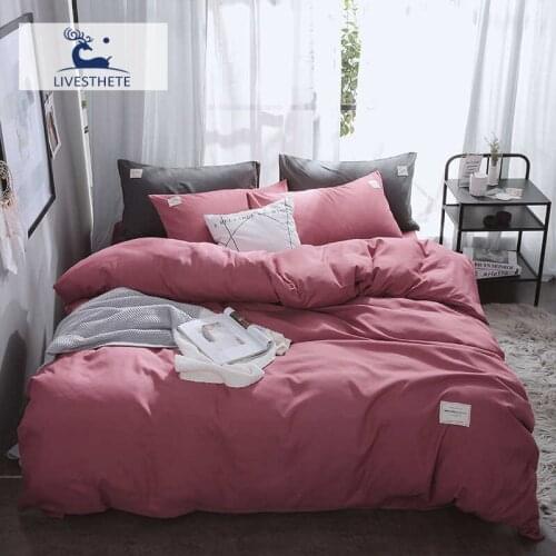 Liv-Esthete 2019 Luxury Bean Red Bedding Set Soft Home Duvet Cover Flat Sheet Double Queen King Bed Linen Bed Sheet Quilt Cover