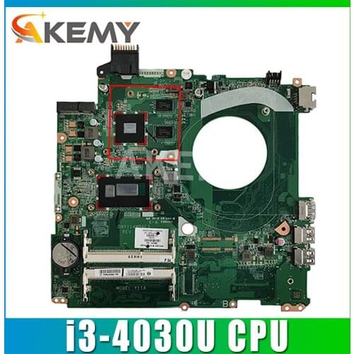 NEW Laptop motherboard For HP Pavillion 15-P 15.6' SR1EN i3-4030U Mainboard DAY11AMB6E0 N15S-GM-S-A2 Y11A