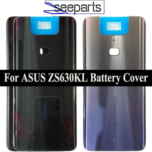 6.4" New Back Cover For Asus Zenfone 6 ZS630KL Back Battery Cover Door Rear Housing Case For ASUS AS630KL Battery Cover