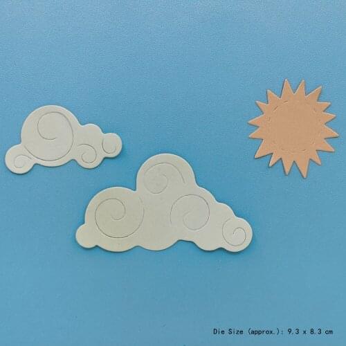Clouds And Sun Cutting Dies For Scrapbooking Embossing And Cutting Templates Scrapbooking Stamping Products For Crafts Molds