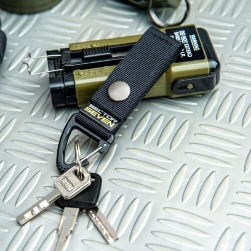 Tactical multi-purpose triangle buckle belt fast hang single hook key chain EDC