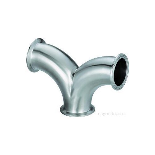 25-63mm Pipe OD x1.5- 2.5" Tri Clamp Y-Shaped Elbow 3 Way SUS 304 Stainless Sanitary Fitting Homebrew Beer Wine Diary Product