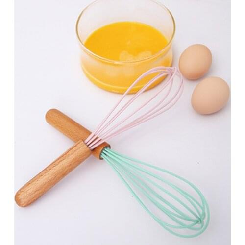 Whisk household manual whipping cream egg white flour household baking small tools silicone stirring rod