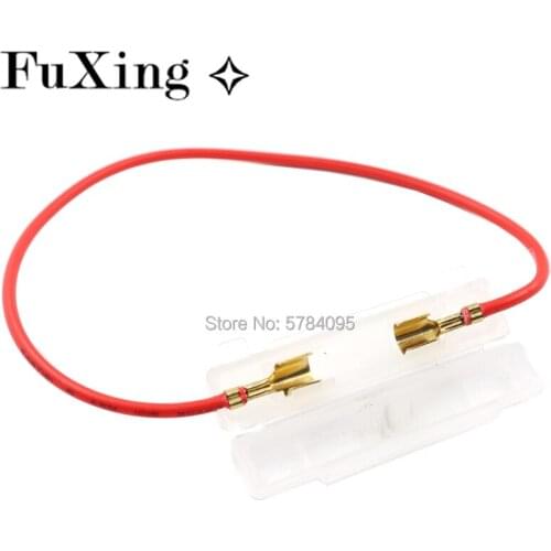 Inline Glass Fuse Holder Box Wire Cable For Car Lead Wire Fuse Holder 6*30mm Glass Tube Fuses Clamshell Transparent Fuse 6x30mm
