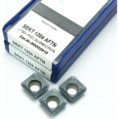 High quality SEKT1204 AFTN LT30 milling inserts Carbide LAMINA 100% original milling turning tool insert sekt 1204 CNC machining