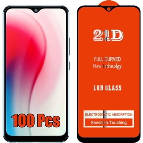 100pcs 21D Tempered Glass Full Glue Cover Film Guard Screen Protector For Xiaomi Redmi Note 10 Pro Max 10S 9 9S 9A 9C 9T 8 8A 8T