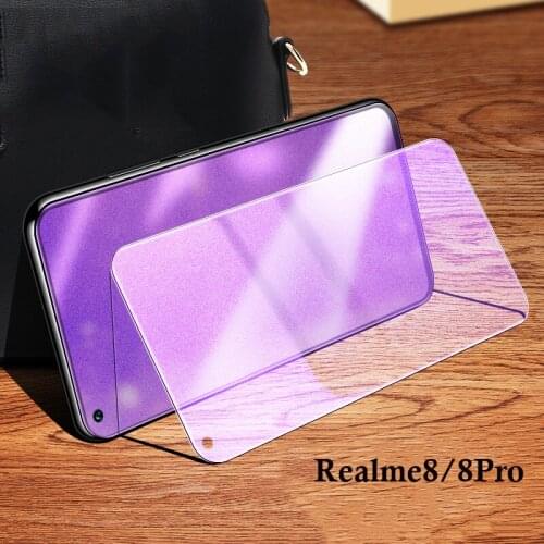 9H Matte Anti Blue Tempered Glass for OPPO Realme 8 Pro 8PRO Realme8 Realme8pro 5G Screen Protector Cover Glass No Fingerprint