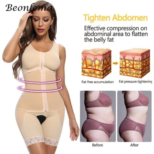 Breasted Body Shapewear Women Waist Trainer Bodysuit Belly Sheath Slimming Sheath Woman Flat Belly Modeling Strap Lose Weight