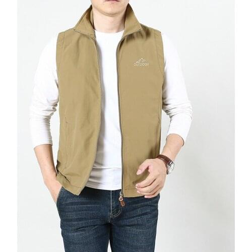 Men Outdoor Summer Thin Quick Dry Vest Breathable Wear-resistant Sleeveless Jackets Climbing Hiking Fishing Sports Waistcoat