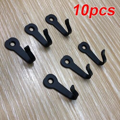 10 Pcs Vintage Style Cast Iron Wall Coat Hooks Hat Hook Hall Tree Towel Hanger