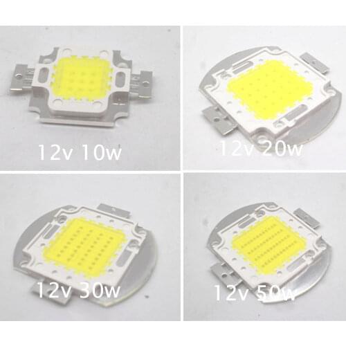 DC12V 10W 20W 30W 50W white/warm white High Power LED chip White bulb Flood