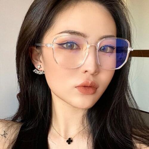 2021 Blue Light Protection Glasses Men Bluelight Radiation Women Computer Protection Gaming Square Decorative Glasses Anti-blue