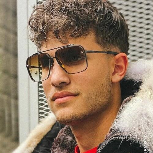 2021 Fashion Classic Mach Six Style Gradient Sunglasses Cool Men Vintage Brand Design Sun Glasses Oculos De Sol UV400