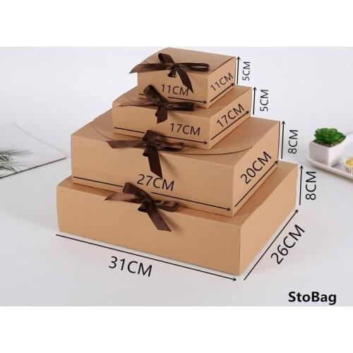 4pcs/Lot Cake Cookie Box Gift Box Event & Party Supplies Packaging Wedding Birthday Hnadmade Candy Chocolate Baking Packaging