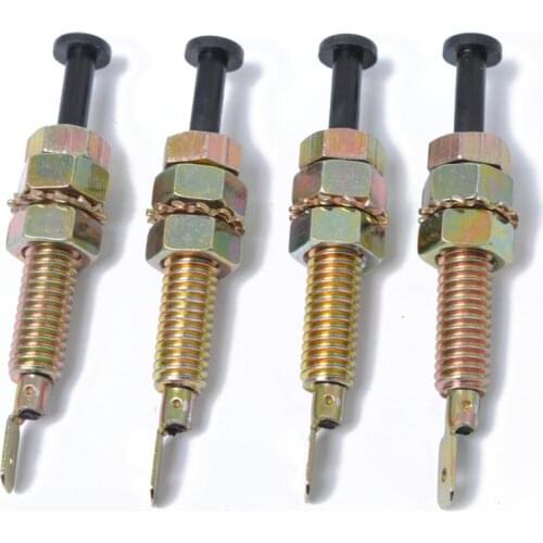 4pcs Universal Car Truck Door Trunk Alarm Light Hood Jamb Pin Switch Bonnet Length: 70mm / 2.75