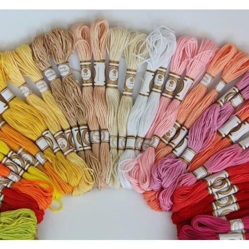 50/100PCS Cross Stitch Cotton Embroidery Thread Floss Sewing Skeins Craft SCIE999
