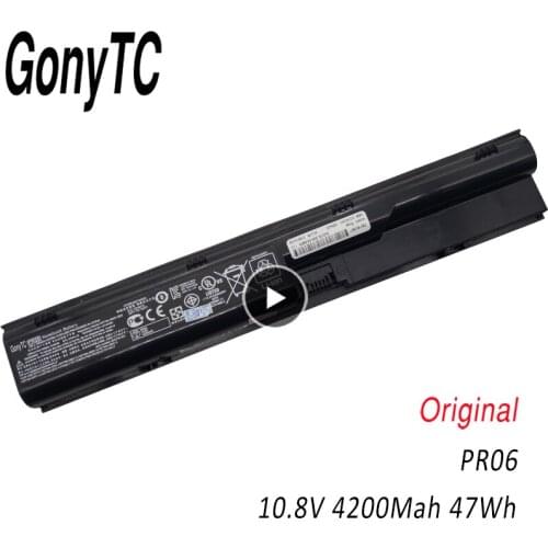 PR06 New Original Laptop Battery For HP ProBook 4330s 4430s 4431s 4530S 4331s 4535s 4435s 4436s 4440s 4441s 4540s HSTNN-I02C