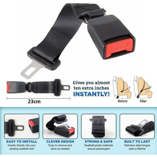 Universal Seat Belt Cover Car Safety Belt Extender Safe Auto Driving Extension Buckle Clip Plug Accessories Belt Woman Preg G5R7