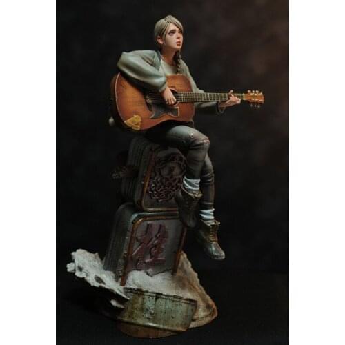 GK hand-made resin white mold WF2019 winter guitar girl white mold