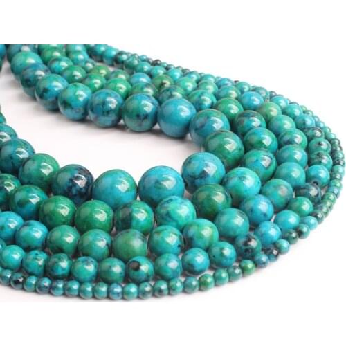 LanLi natural Jewelry 4/6/8/10/12mm The emperor stone Loose Beads DIY men and women Bracelet Necklace anklet Accessories