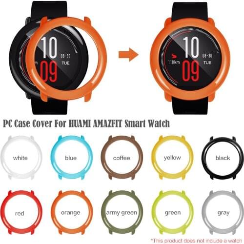 Case For Xiaomi Amazfit Watch Accessories Colorful Protective Frame Case Cover For HUAMI AMAZFIT Smart Watch Hard PC Shell