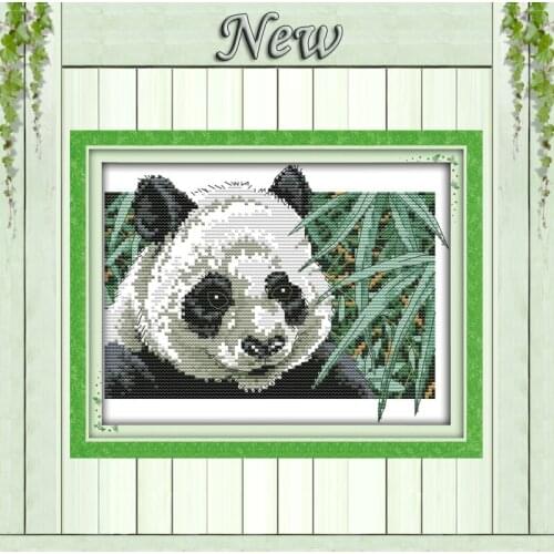 Panda lovely animal home decor Painting Counted Printed on canvas DMC 14CT 11CT DIY Cross Stitch Needlework Kits Embroidery Sets