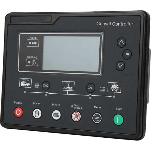 Electronic Generator Controller HGM6120U 0.5-70V Generator Set Controller Start-Stop Automatic Detection Protection