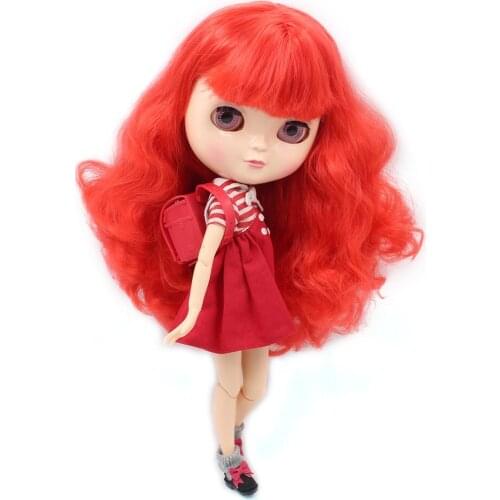 ICY DBS Doll Series No.BL1248 Red curly hair with makeup JOINT body 1/6 BJD OB24 ANIME GIRL