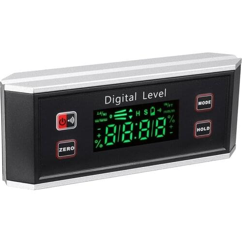 LCD Magnetic Digital Protractor Inclinometer Electronic Level Box Gauge Waterproof Angle Meter Finder Measuring Tool