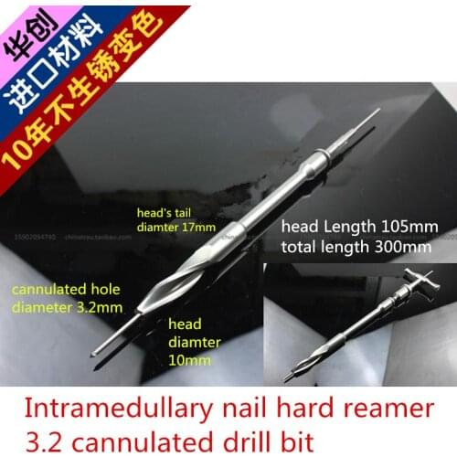 Medical orthopedic instrument tibia femur PFNA Intramedullary nail Cancellous cannulated Reamer 3.2 hole Expand Hollow drill bit