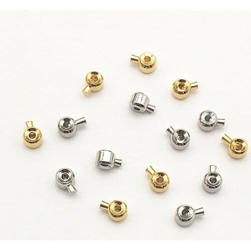 New Arrival!3x5mm 20pcs Copper Real gold plating Crimp & End Beads for Necklace Bracelet DIY Parts,Jewelry Findings & Components