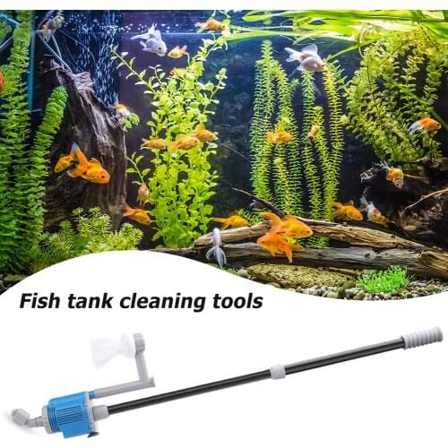 Gravel Cleaner Siphon Filter Pump Multifunction Aquarium Change Pump Equipment Gravel Sand Electric Clean Changer
