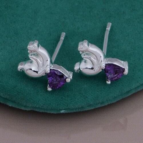 925 silver earrings 925 sterling silver fashion jewelry earrings amethyst stone /bzjakqqa dlvamdca AE651
