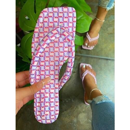 Large size slippers 2020 new womens beach shoes bow flat sandals outdoor wild travel home slippers