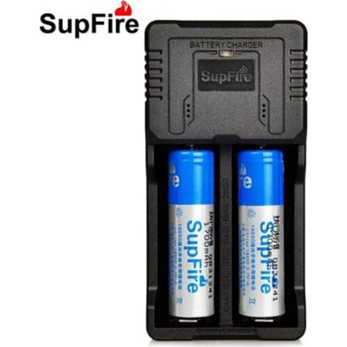 SupFire AC26 18650/26650 Lithium Battery Charger Multifunctional 3.7V4.2V Smart Universal Dual Slot Charger