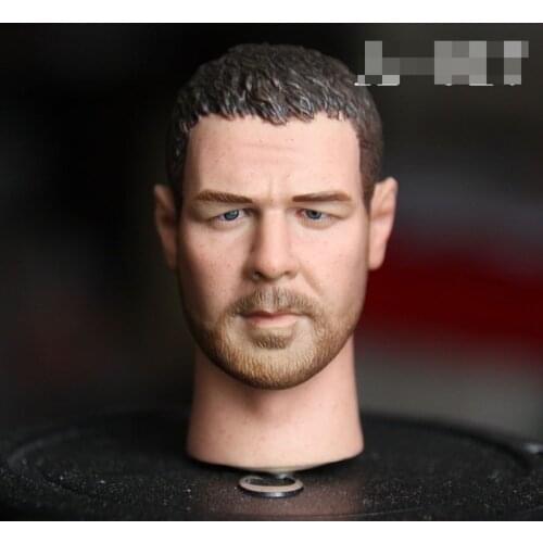 In Stock 1/6 Scale Soldier Russell Crowe Head Sculpture Spot For Collection