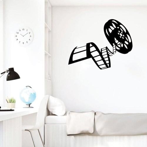Reel Of Movie Film Vinyl Wall Sticker Cinema Film Decor Art Wall Decals Film Studio For Living Room Cinema Waterproof ov308