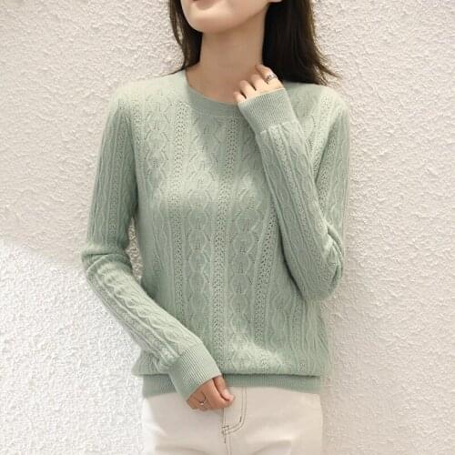 Adishree 2021 woman winter 100% Cashmere sweaters autumn knitted Pullovers High Quality Warm Female thickening O-neck