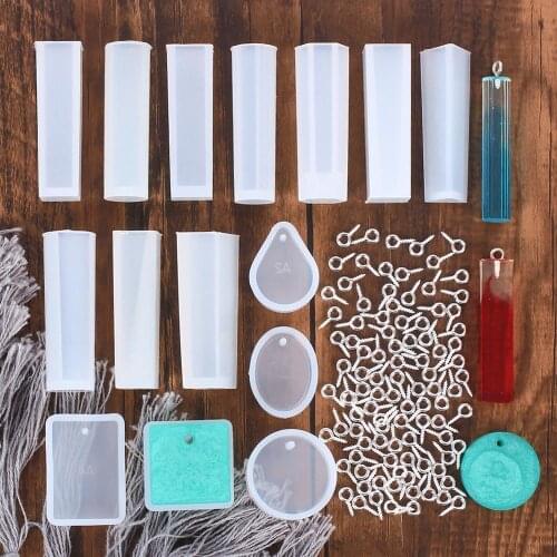 115Pcs DIY Necklace Bracelet Pendant Silicone Mold Resin Silicone Mould Jewelry Molds Set DIY Making Tool Crafting Pendant