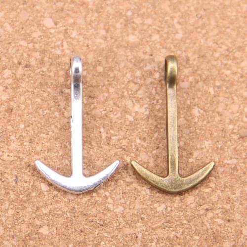 16pcs Charms double sided anchor sea 30x18mm Antique Pendants,Vintage Tibetan Silver Jewelry,DIY for bracelet necklace