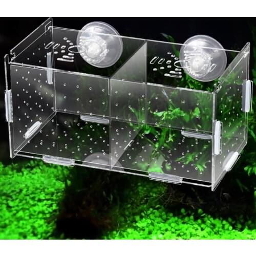 Guppy Breeding Box Acrylic Fish Tank Isolation Box Fish Egg Breeding Case Small Fish Delivery Room