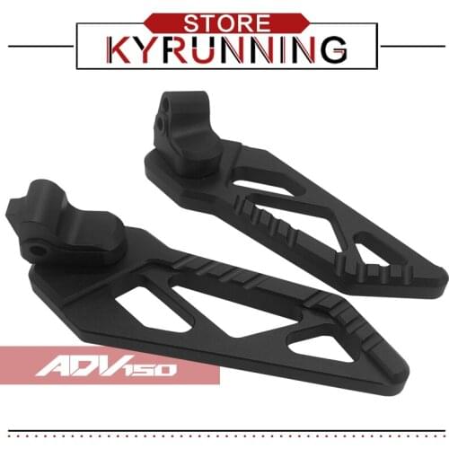 Motorcycle Accessories CNC Kit Pillpon Step Fit For ADV150 adv 150 2019 2020 Foot Pegs Footrest Wide Passenger Pedals Footpegs