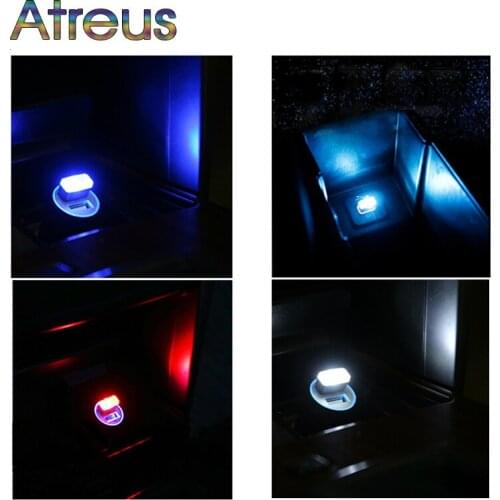 Atreus 1x Car Styling USB Atmosphere LED Lamp For Fiat 500 Kia Rio K2 Ceed Sorento Skoda Octavia A5 A7 2 Rapid Fabia Accessories