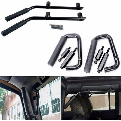 For Car Accessories Wrangler TJ Front Seat Grab Handles Grab Bars 2 & 4 Door Front Grab Handles for Jeep Wrangler JK 2007 -2016