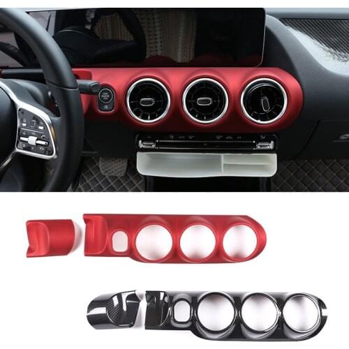 Car Central Control Air Conditioning Decorative Panel Cover For Mercedes-Benz B Class W247 B200 19-20 Auto Interior Accessories