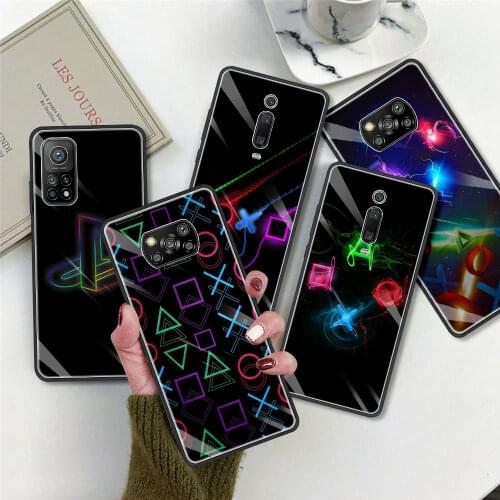Gamer Game PS4 Tempered Glass Cover Case For Xiaomi Mi 11 9T 10T Pro Note 10 Lite Poco X3 NFC CC9E CC9 Phone Fundas Bag