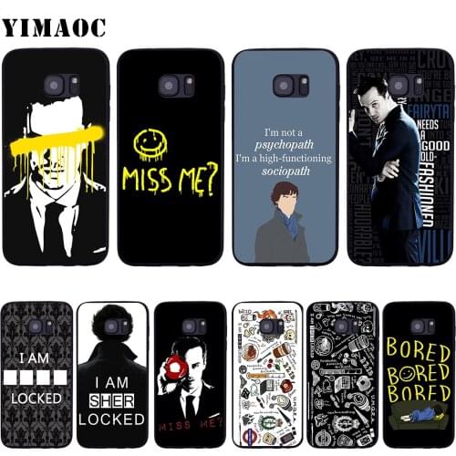 YIMAOC Sherlock Moriartee 221B Case for Samsung Galaxy A7 A8 A9 A10 A20 A30 A40 A50 A70 M10 M20 M30 S10e J6 Plus