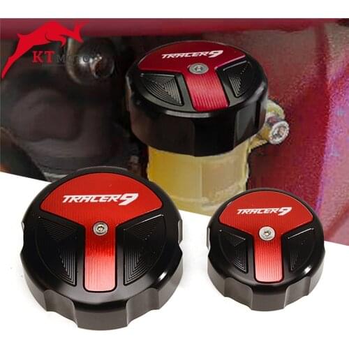 CNC Aluminum Rear & Front Brake Fluid Reservoir Cap Cylinder cover For Yamaha TRACER 9 TRACER9 2021 Motorcycle Accessories