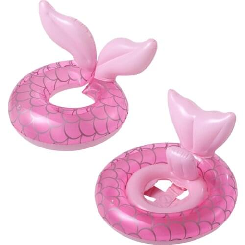 Mermaid Baby Float Inflatable Swim Ring Children Waist Pool Toy