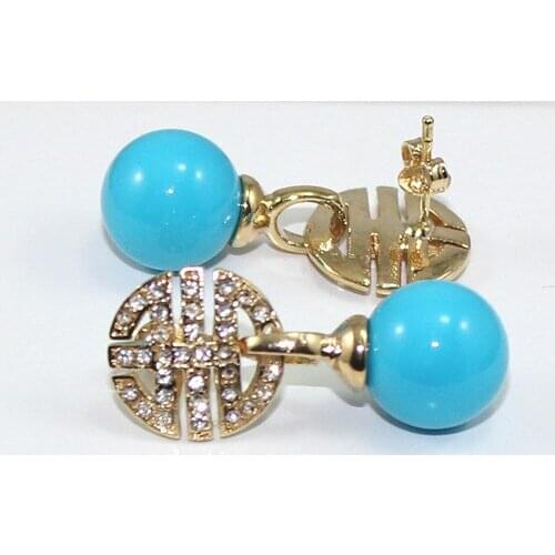 ER00141 Classic Shell Pearl Drop Earring